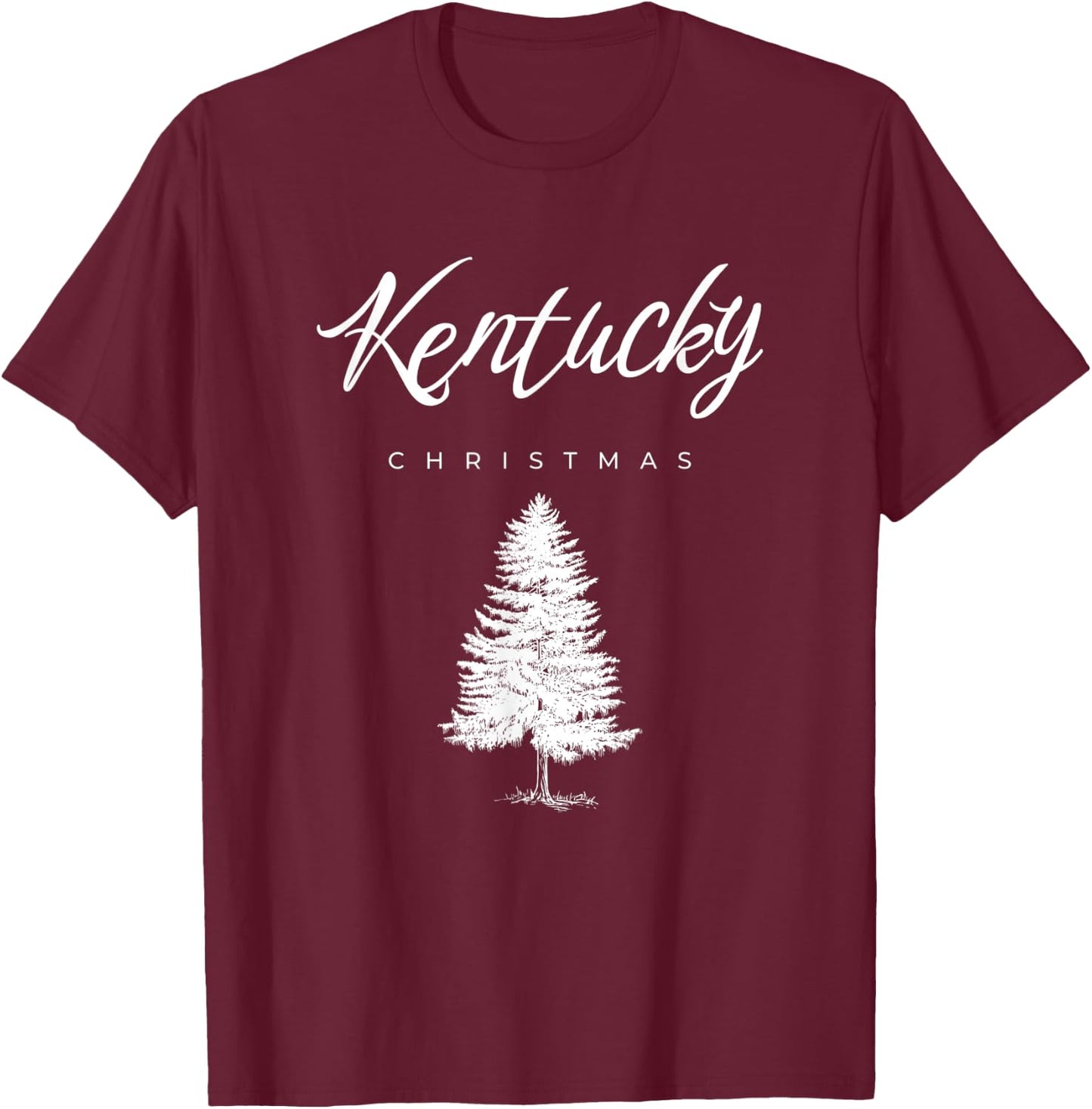Kentucky Christmas T-Shirt - T-Shirt | Maroon