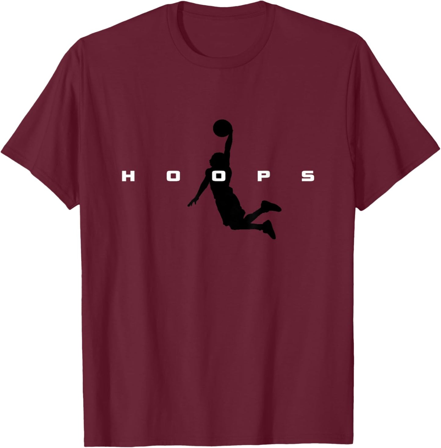 Hoops Basketball Apparel - Basketball T-Shirt - T-Shirt | Maroon