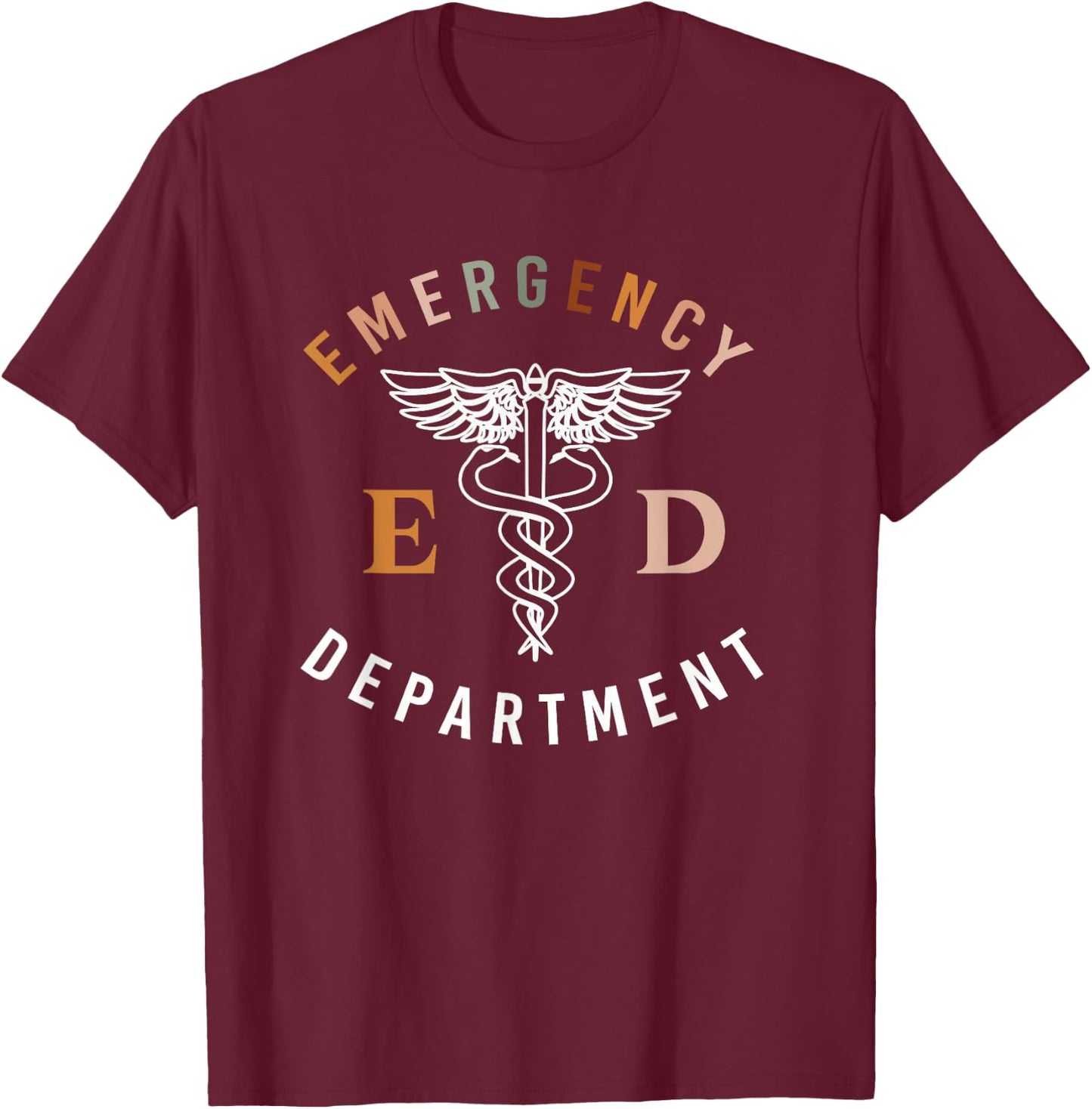Emergency Department ER ED Emergency Room Nurse Trauma Nurse T-Shirt - T-Shirt | Maroon