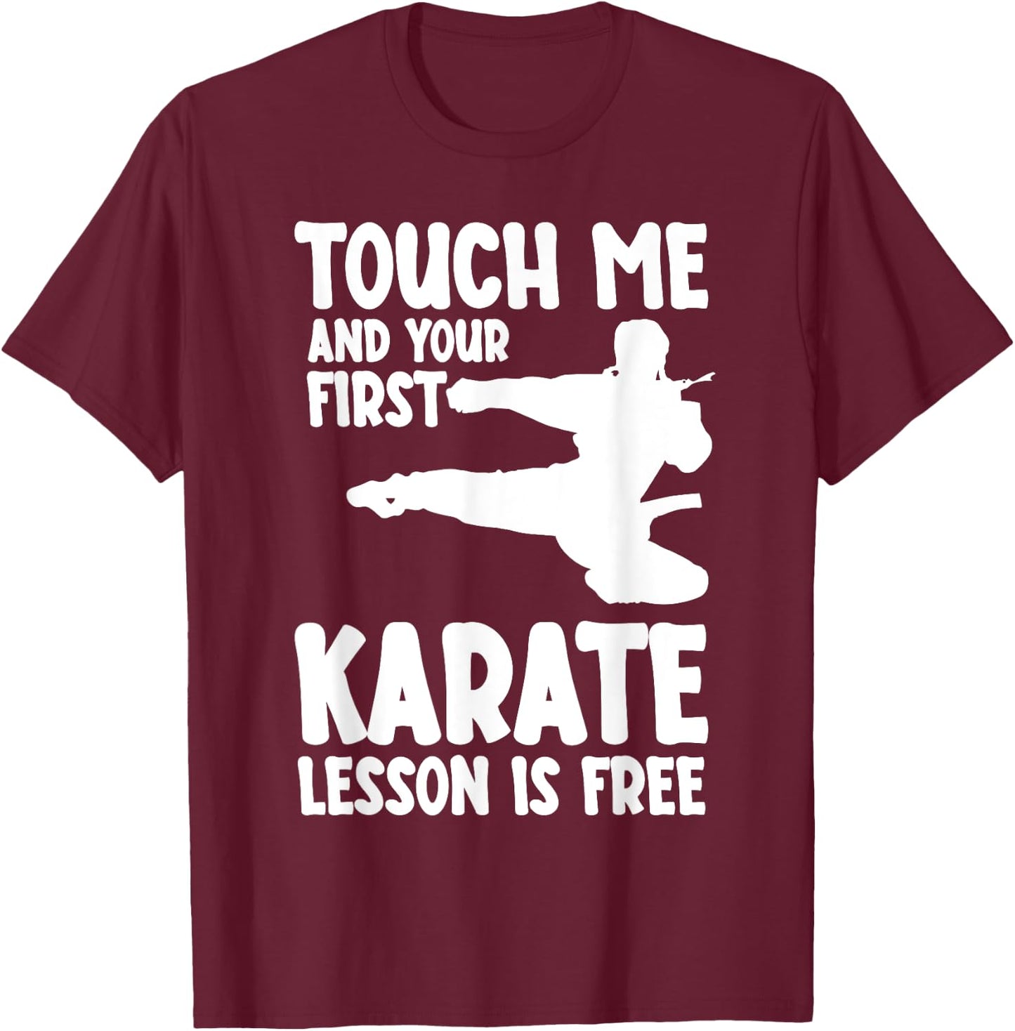 Karate Lesson Karateka Martial Arts Teacher Instructor T-Shirt - T-Shirt | Maroon