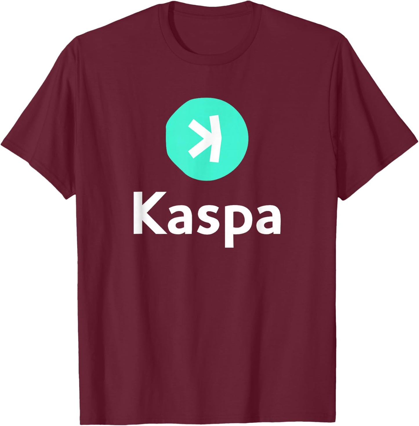 Kaspa Crypto Kaspa T-Shirt - T-Shirt | Maroon