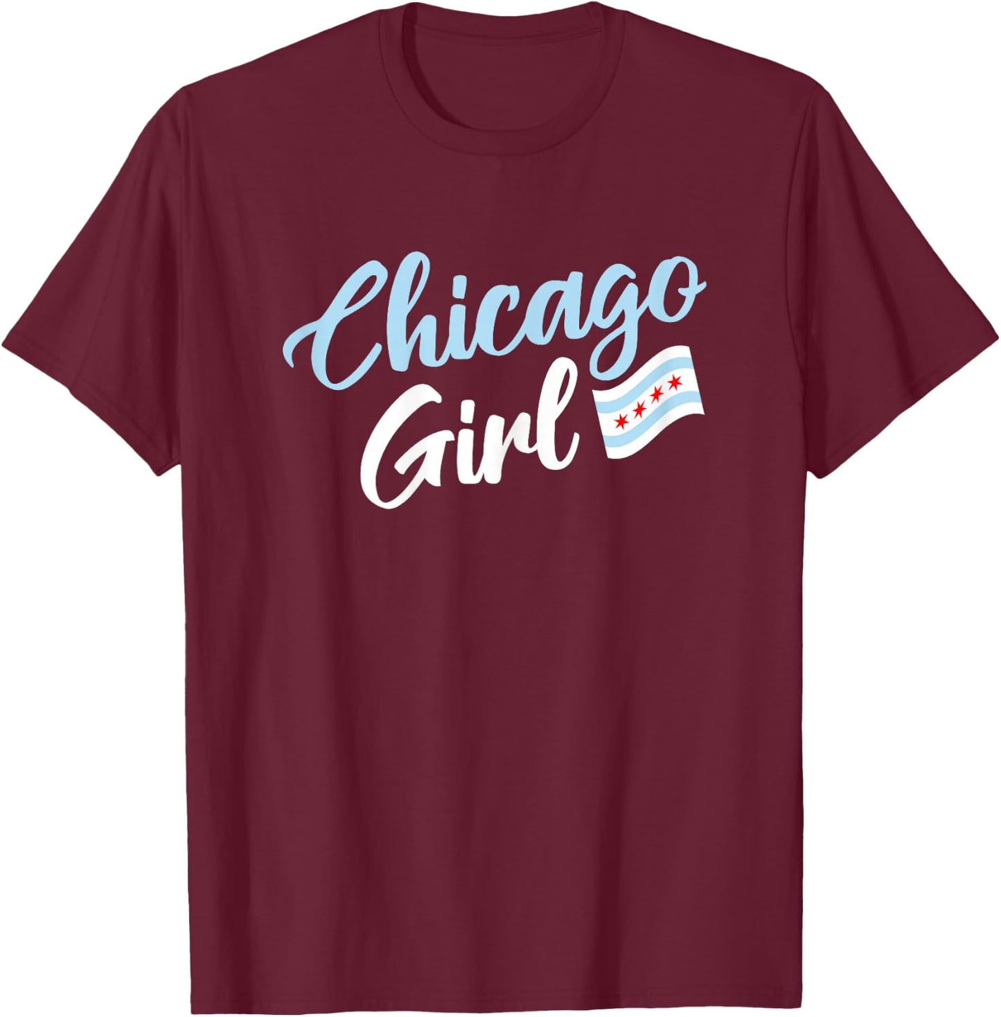 Kids Chicago Girl T-Shirt - T-Shirt | Maroon