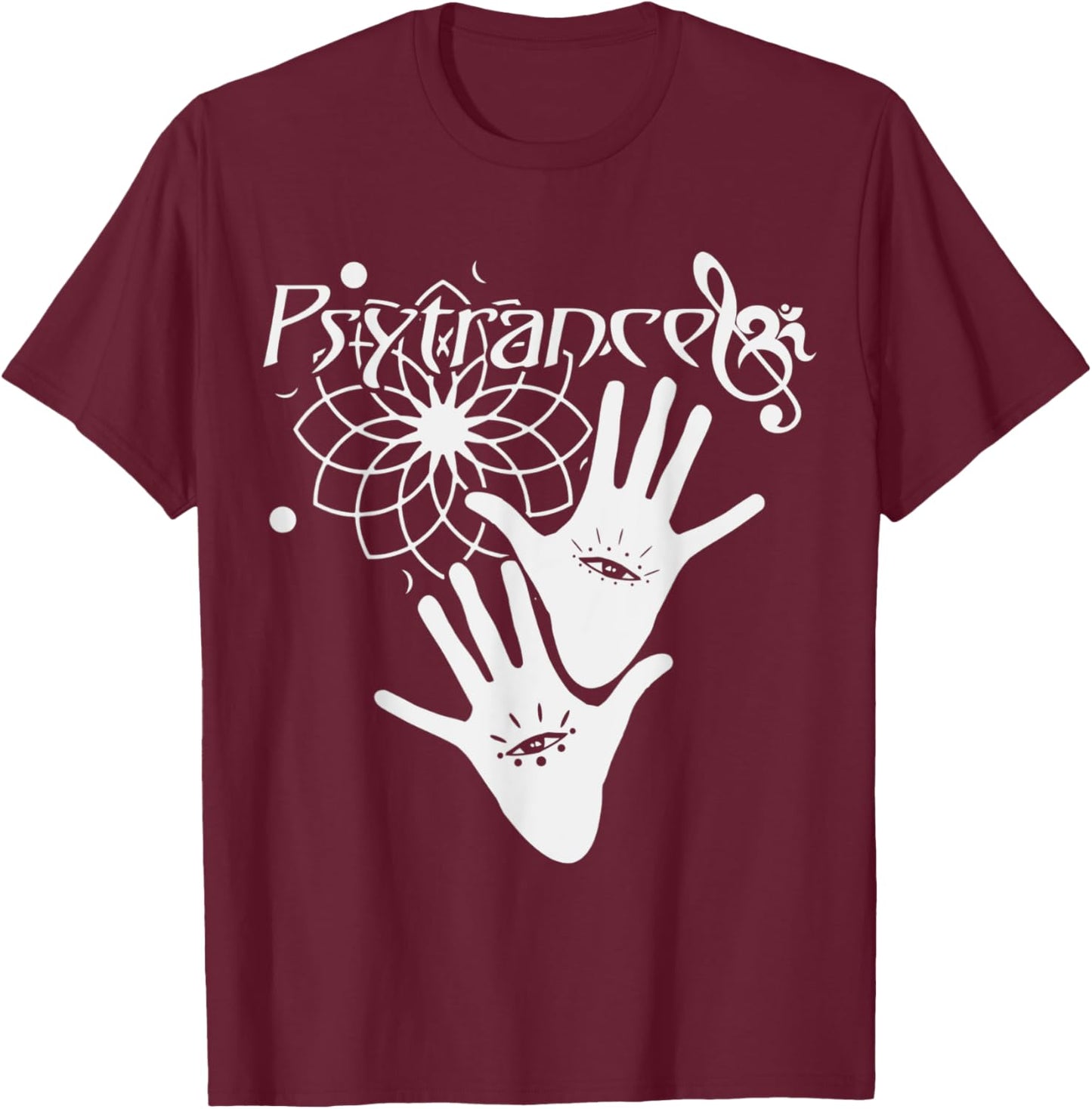 Psytrance Goa Psy Techno Rave Raver Festival Present T-Shirt - T-Shirt | Maroon