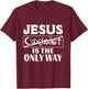 Jesus Coexist Is The Only Way Funny God Women Men Gift T-Shirt - T-Shirt | Maroon