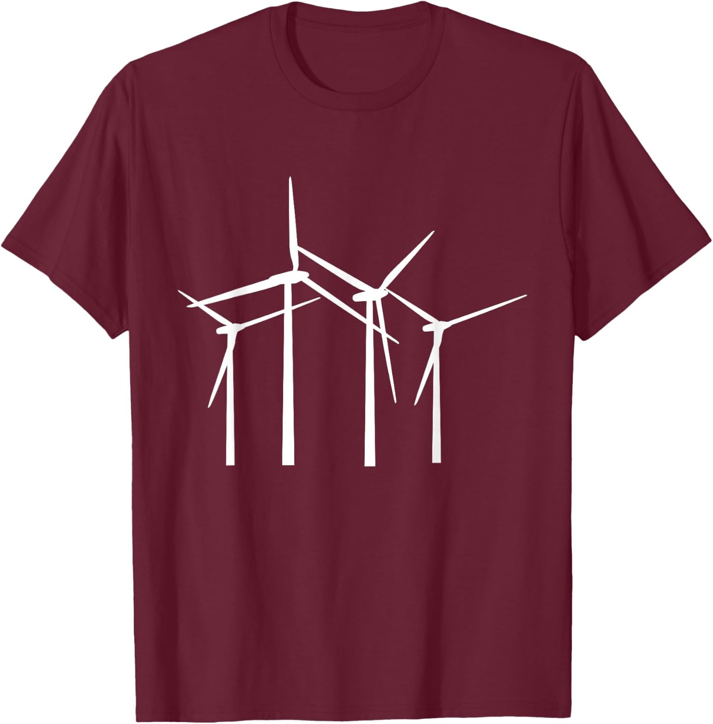 Wind Turbine Wind Energy Wind Turbine T-Shirt - T-Shirt | Maroon