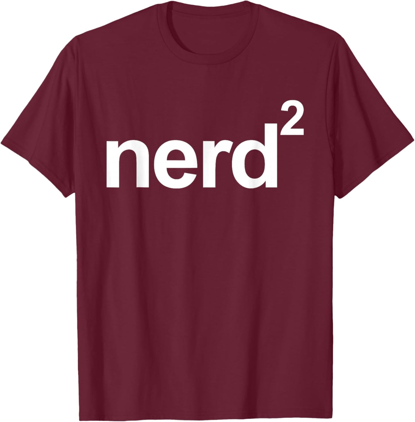 Nerd Squared - Technology Computer Programmer AI Smart T-Shirt - T-Shirt | Maroon