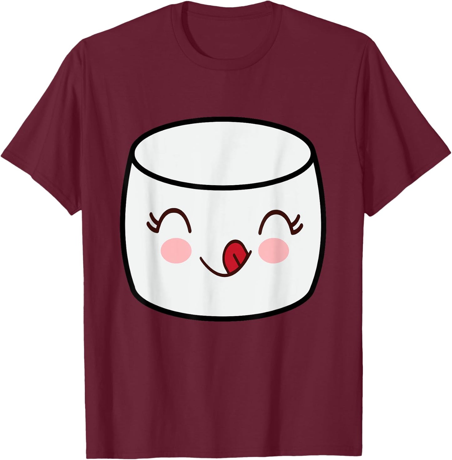 Kids Marshmallow funny fluffy fancy candy dress costume T-Shirt - T-Shirt | Maroon