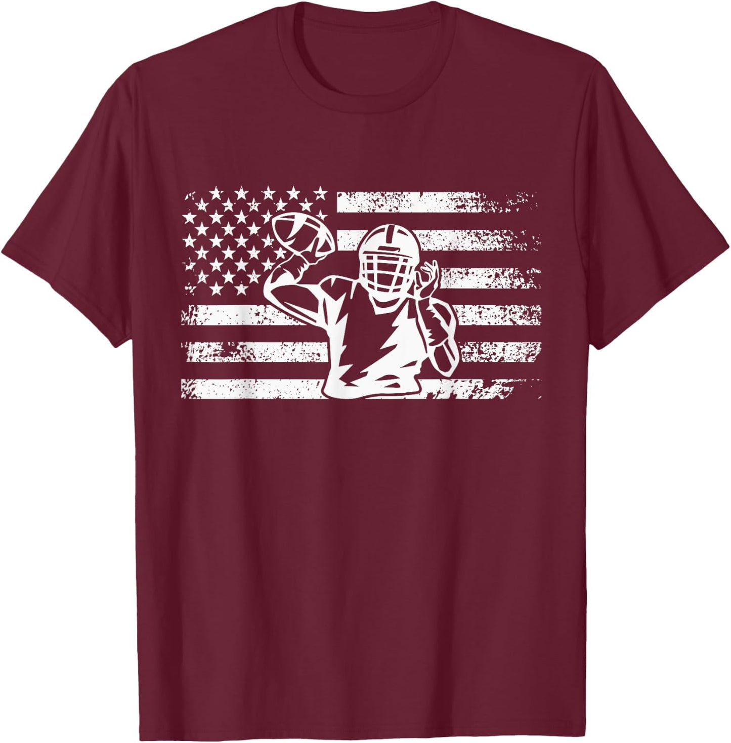 American Football Clothing - Football T-Shirt - T-Shirt | Maroon