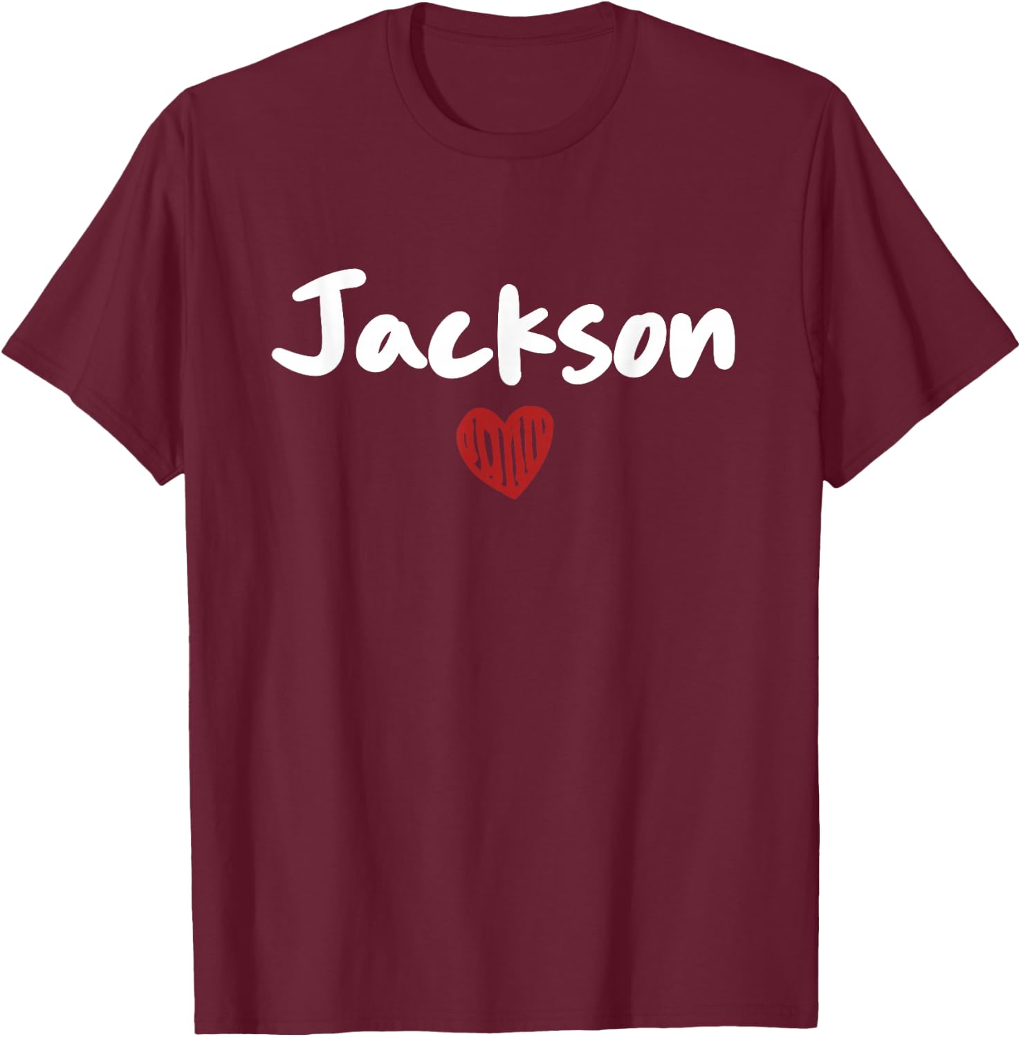 Jackson - I Love Jackson - MS - Throwback Design - Classic T-Shirt - T-Shirt | Maroon