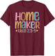 Retro Homemaker Christian Wife Vintage SAHM Stay At Home Mom T-Shirt - T-Shirt | Maroon