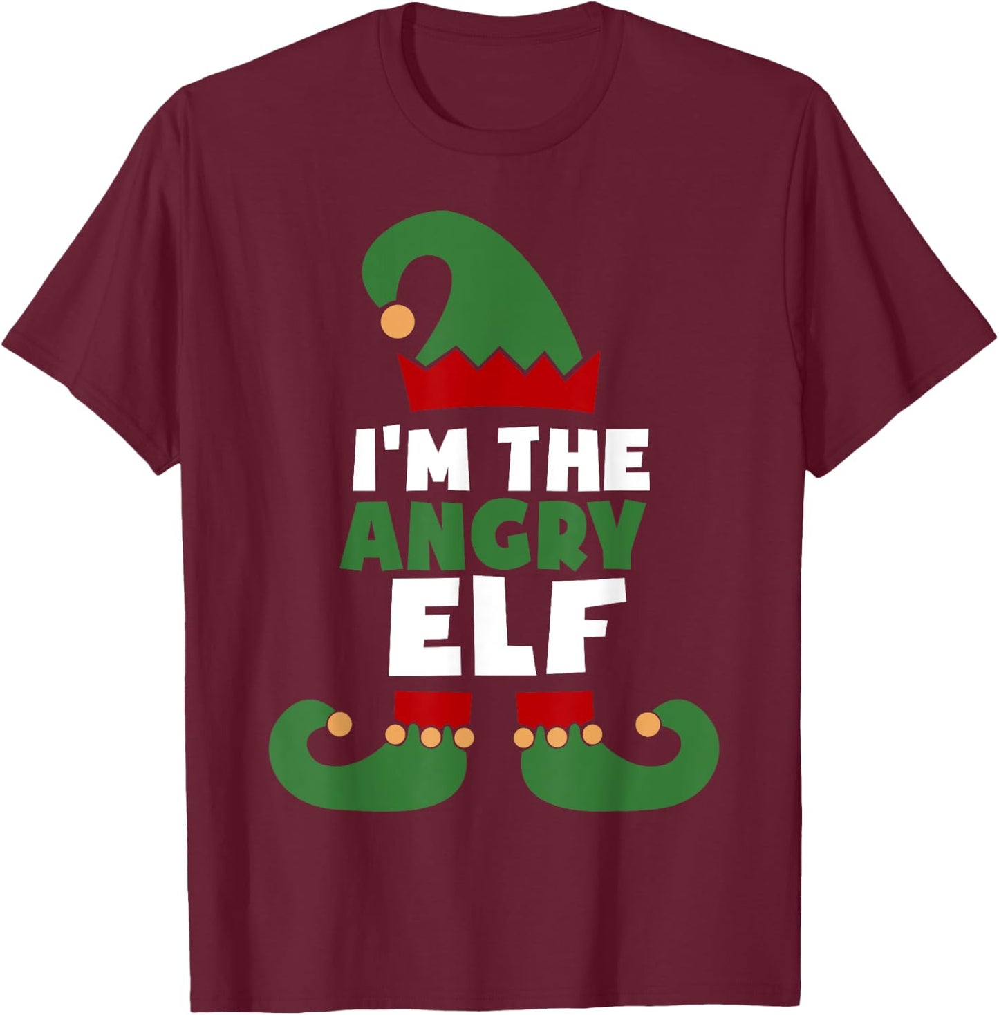 I'm The Angry Elf T-Shirt - T-Shirt | Maroon