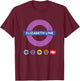 Elizabeth Line UK Train Symbol Britain Railway Colorful Icon T-Shirt - T-Shirt | Maroon