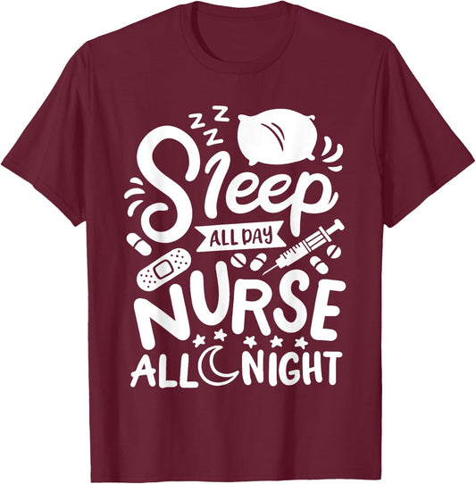 Nurse Nursing RN T-Shirt - T-Shirt | Maroon
