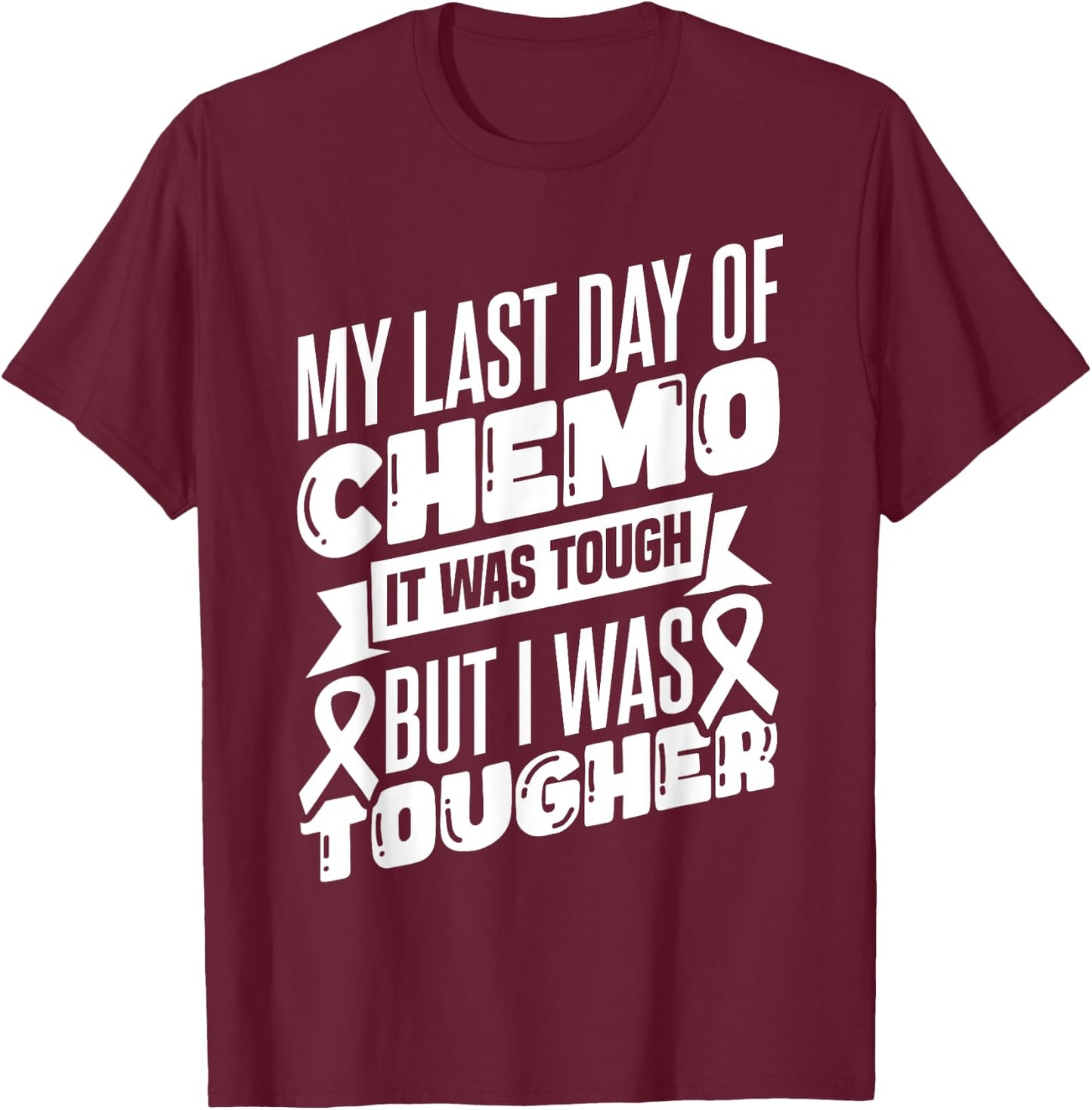 Warrior Chemotherapy Chemo Chemo Patient T-Shirt - T-Shirt | Maroon