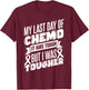 Warrior Chemotherapy Chemo Chemo Patient T-Shirt - T-Shirt | Maroon