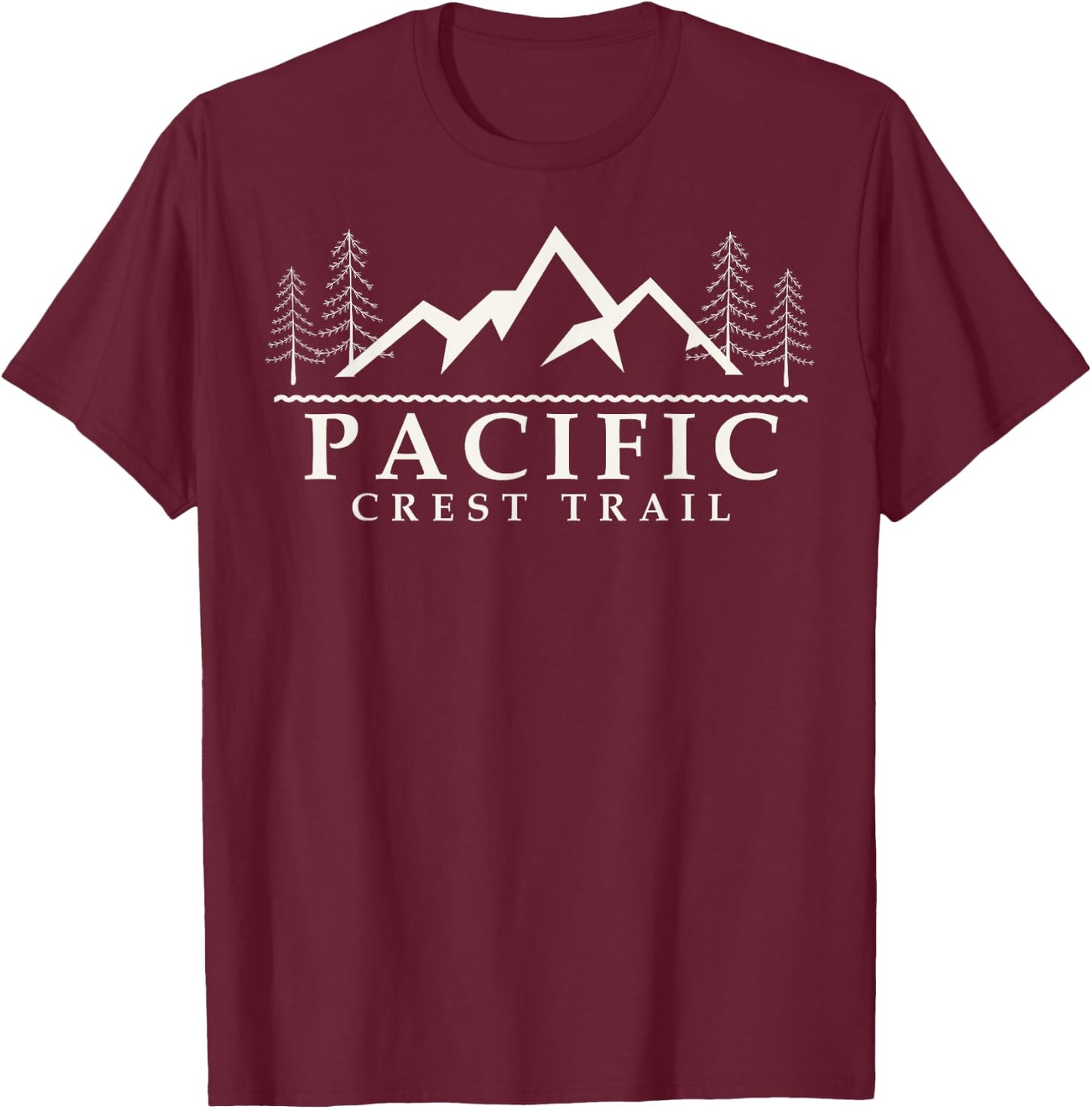 Pacific Crest Trail Hiking T-Shirt - T-Shirt | Maroon