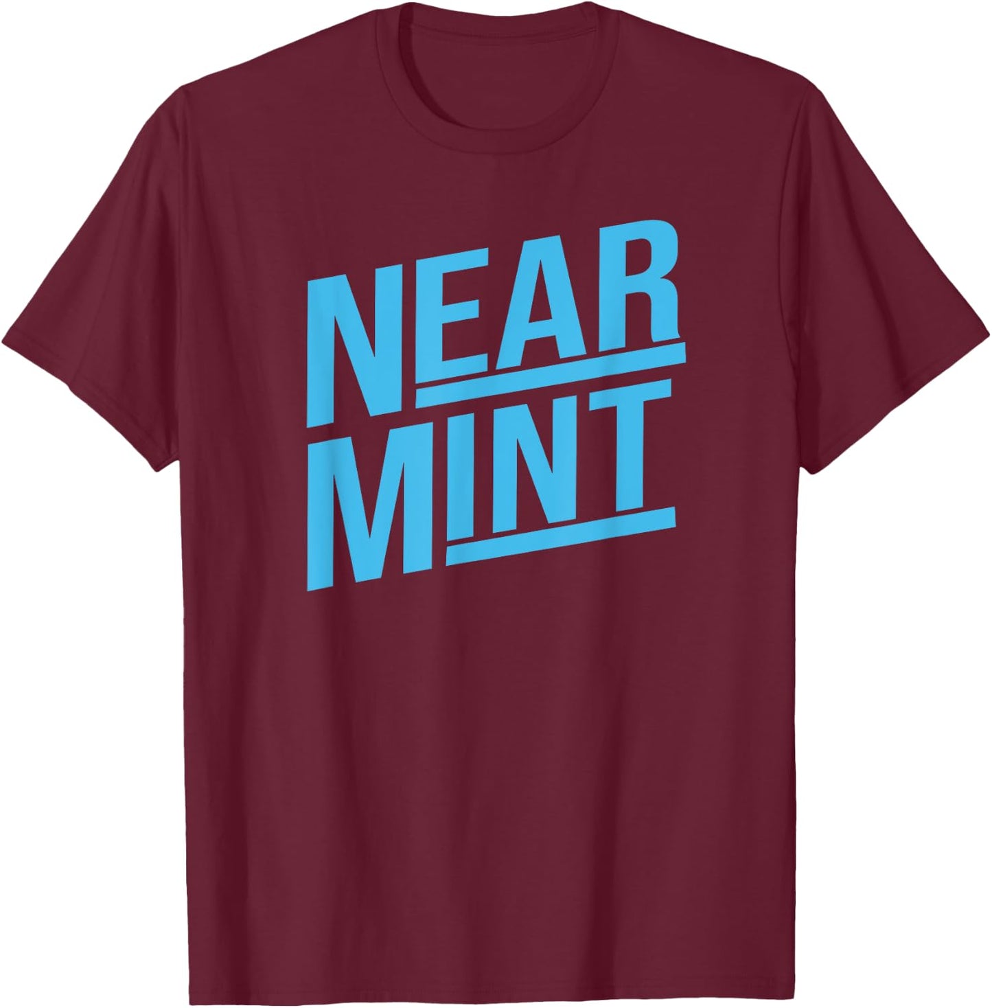 Near Mint Grade Funny Baseball Card Collector Trading Cards T-Shirt - T-Shirt | Maroon