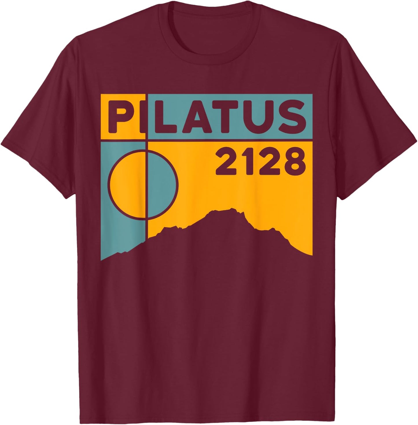 Mount Pilatus Hike Lucerne Swiss Hiking Gifts Switzerland T-Shirt - T-Shirt | Maroon