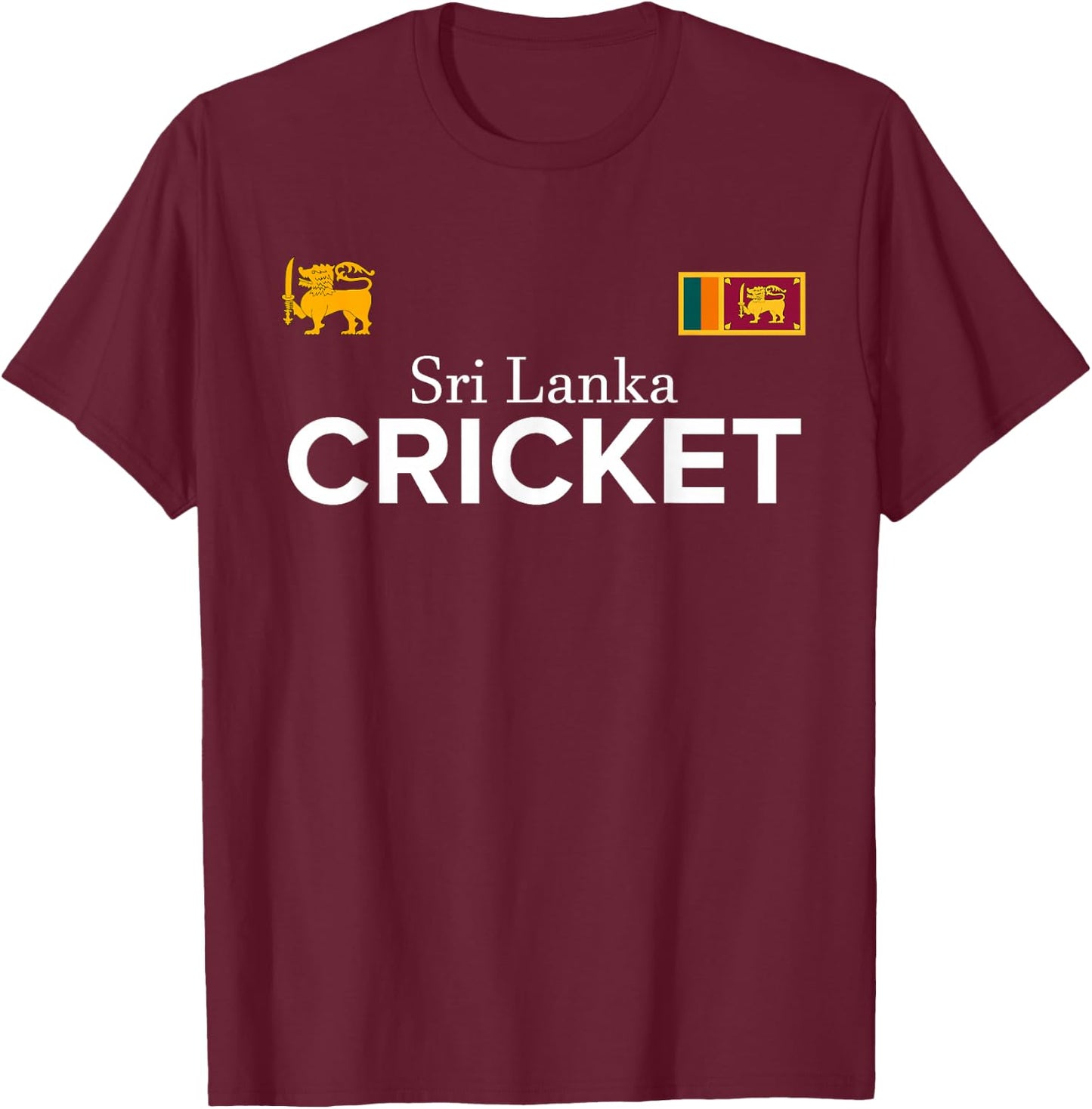 Cricket Sri Lanka Best Fans Gift Boys or Girls T-Shirt - T-Shirt | Maroon