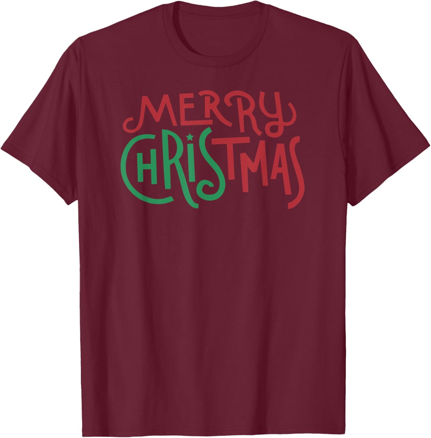 Candy Cane Lane - Merry Christmas T-Shirt - T-Shirt | Maroon