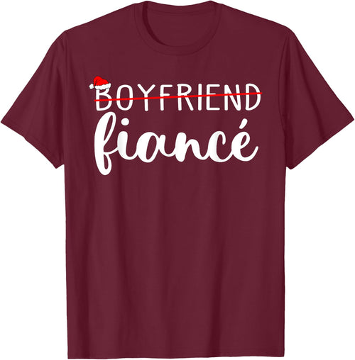 Fiance Fiancee Engaged Couples Matching Christmas Pajama