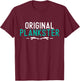 Funny Pilates Lover Original Plankster Planksta Black Cotton , -Adults, Short Sleeve, , Small T-Shirt - T-Shirt | Maroon
