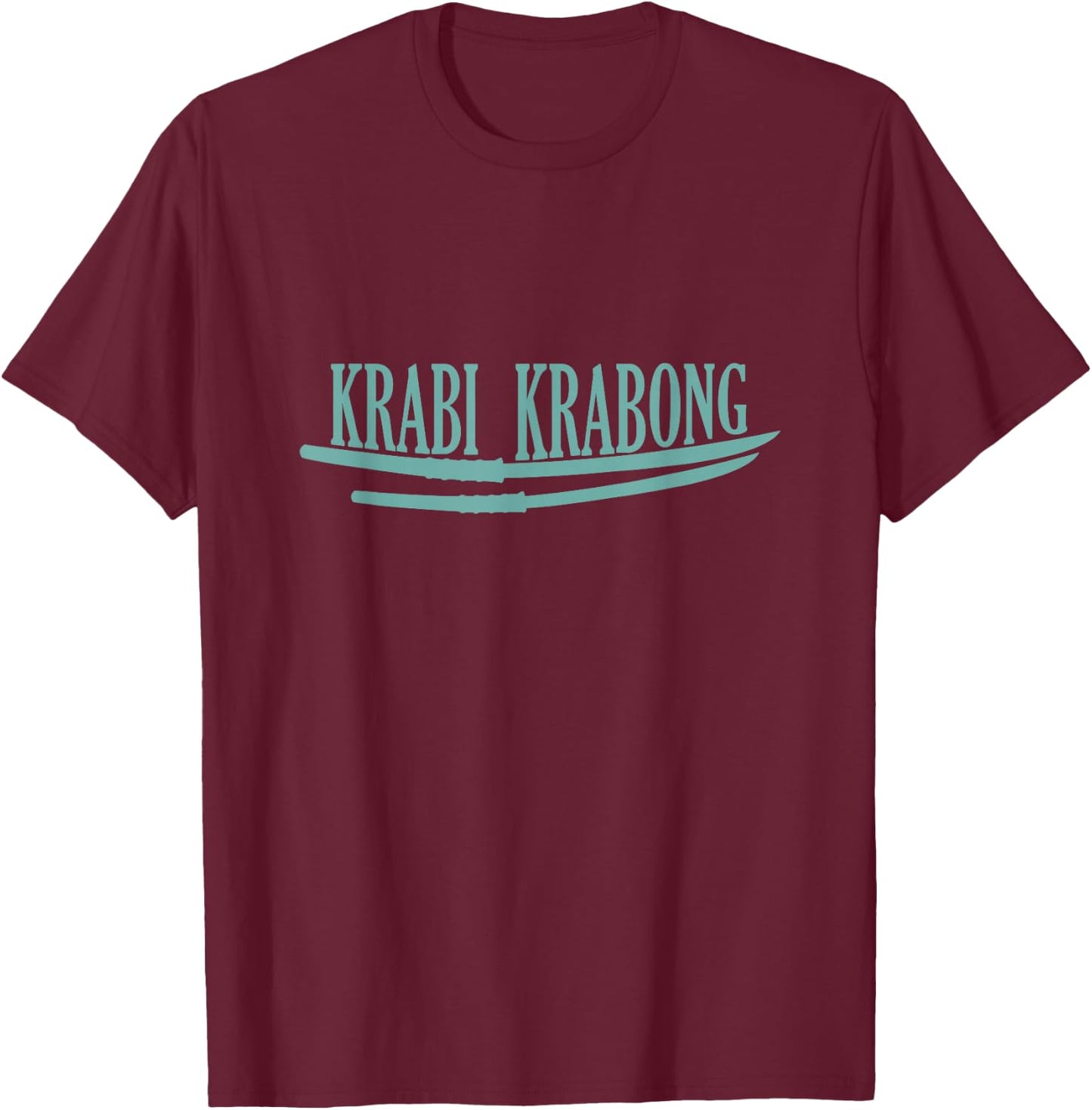 Krabi Krabong Sword and Epee Training T-Shirt - T-Shirt | Maroon