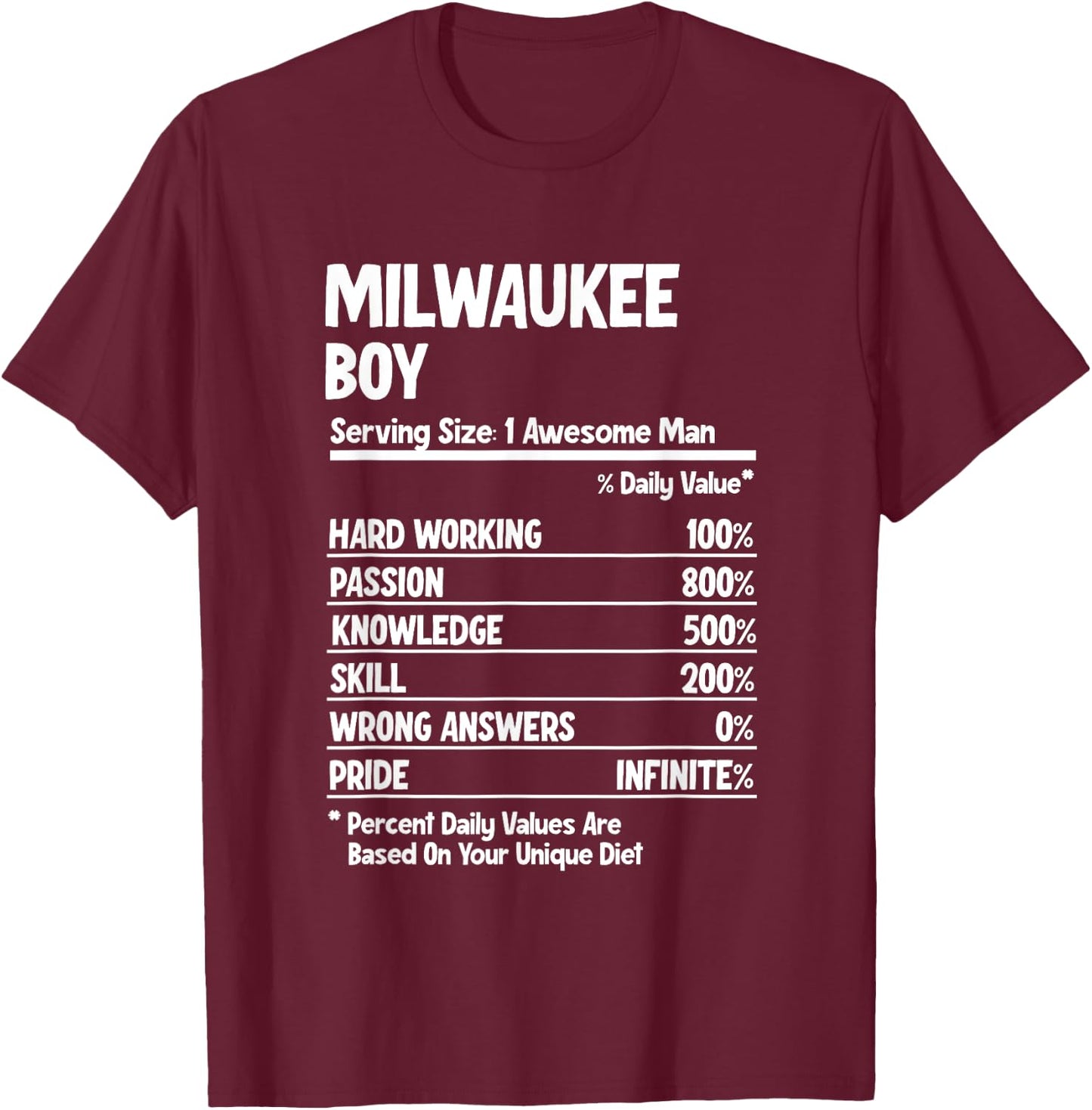 Boy from Milwaukee T-Shirt - T-Shirt | Maroon
