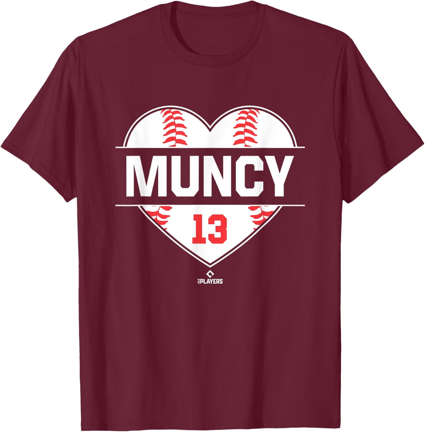 Vintage Baseball Bat Gameday Max Muncy Los Angeles MLBPA T-Shirt - T-Shirt | Maroon