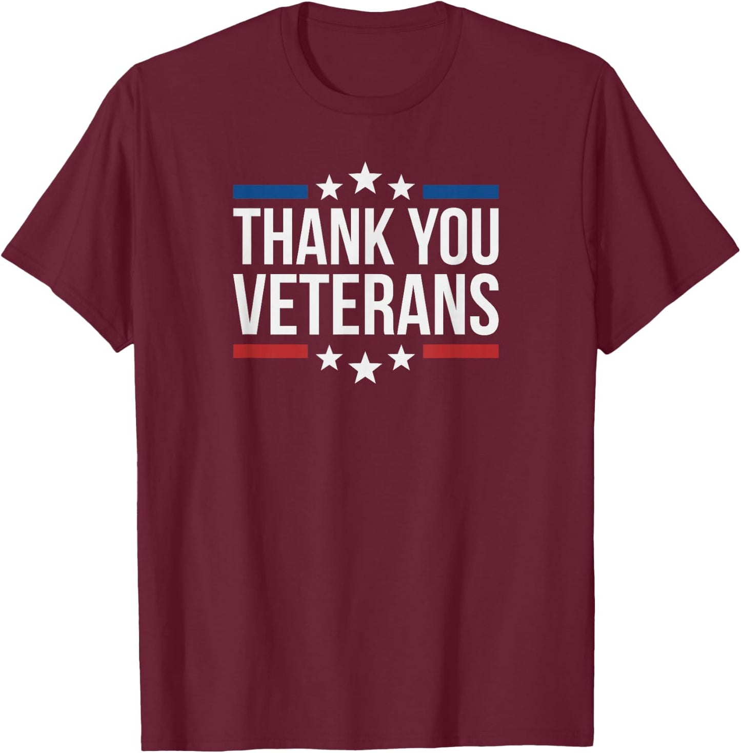 Thank You Veterans T-Shirt - T-Shirt | Maroon