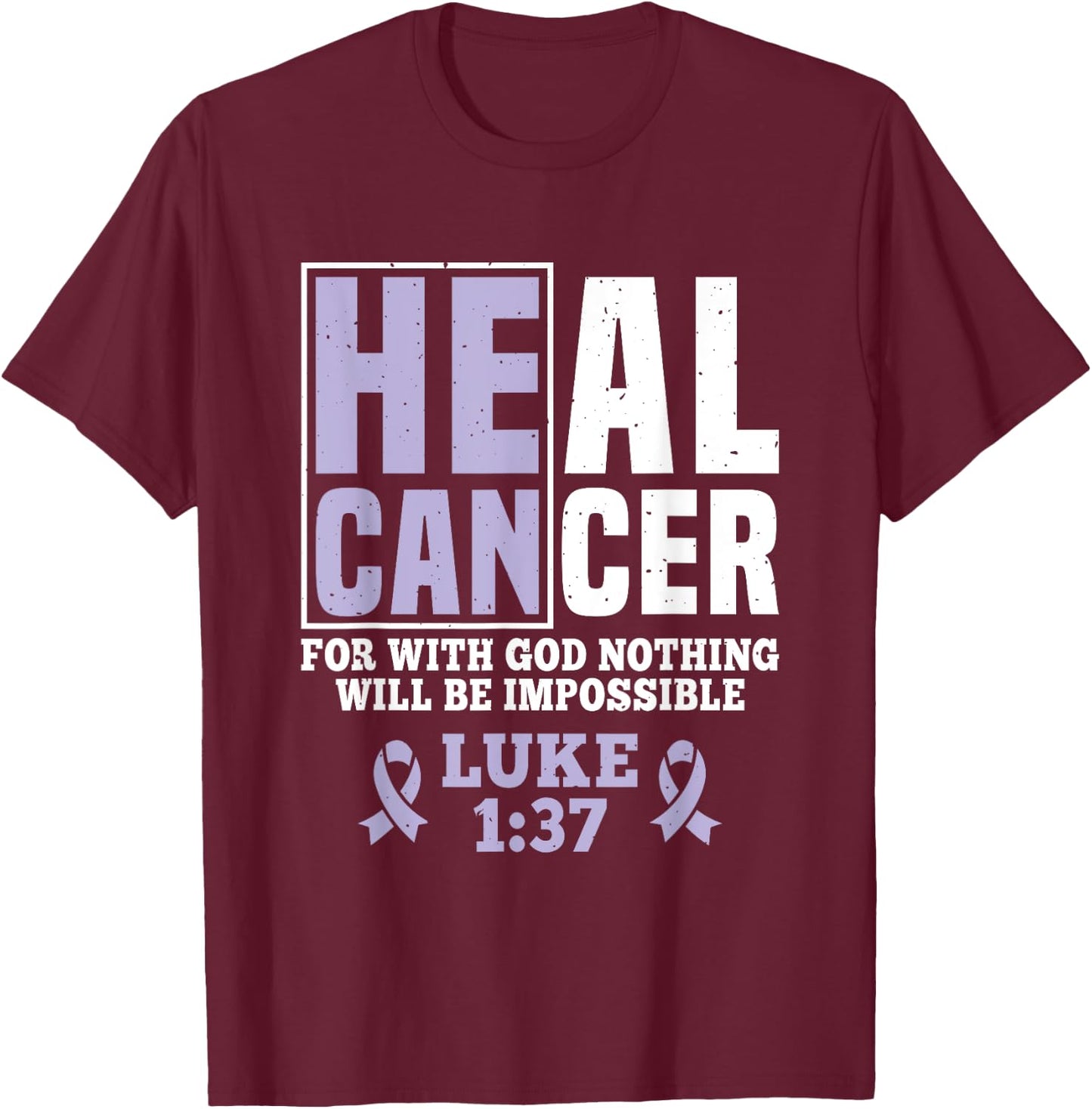 My God is Stronger Than Esophageal Cancer Survivor T-Shirt - T-Shirt | Maroon