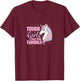 Tough Girls Dont Need Tonsils Tonsillectomy Unicorn Recovery T-Shirt - T-Shirt | Maroon