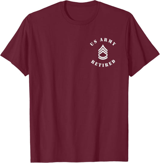 US Army Veteran Retired - Sergeant First Class - SFC T-Shirt - T-Shirt | Maroon