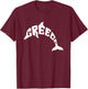 Greece Dolphin Word Art - Cute Animal T-Shirt - T-Shirt | Maroon