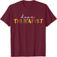 Dope Therapist Counselor Leopard Print Black Social Worker T-Shirt - T-Shirt | Maroon