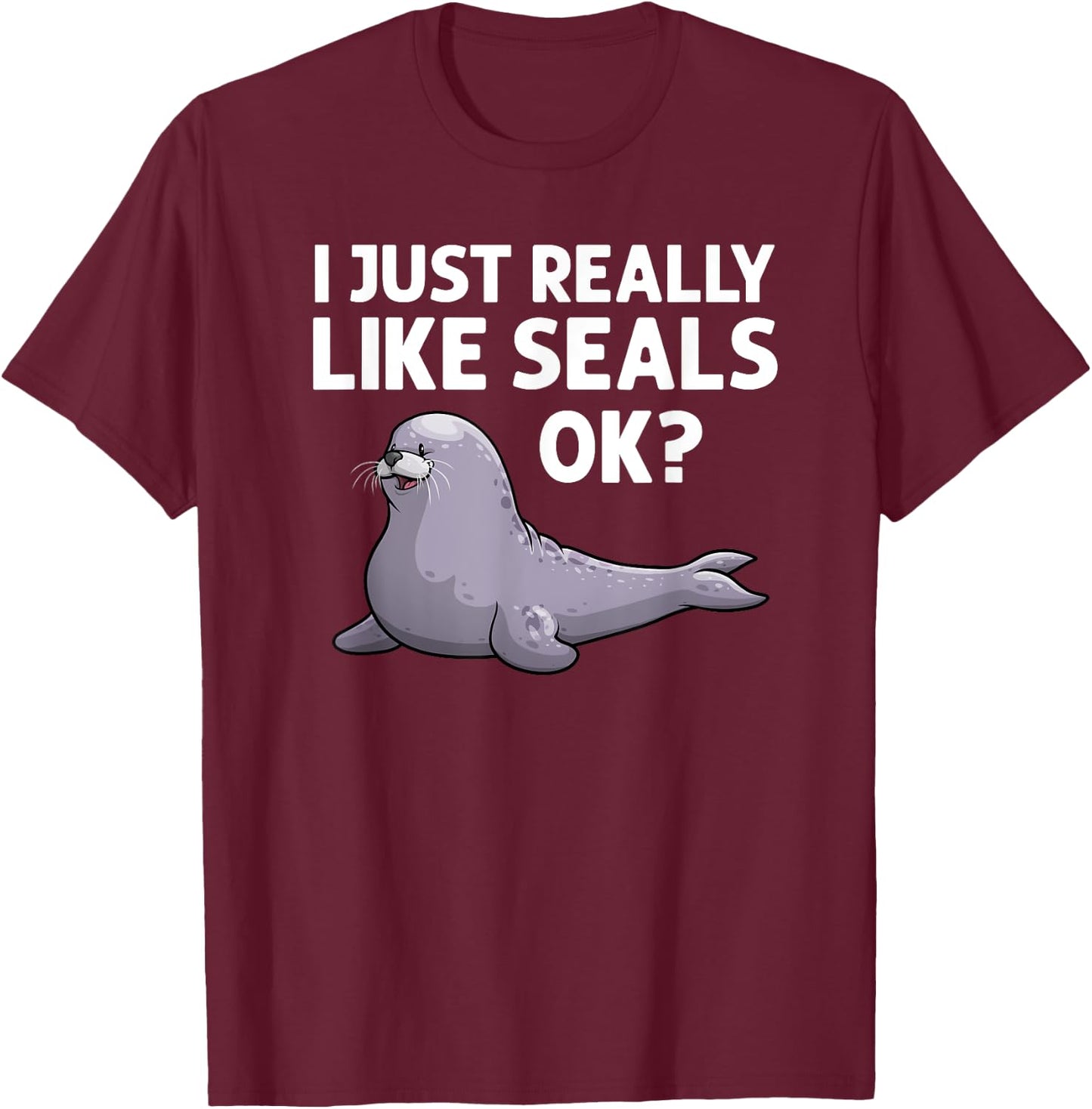 Cool Seal Women Sea Lion Zookeeper Sea Animal Seals T-Shirt - T-Shirt | Maroon