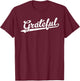 Grateful Baseball Script T-Shirt - T-Shirt | Maroon