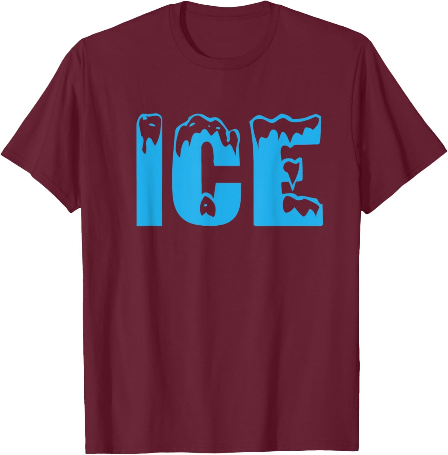 Ice Ice and Baby Funny Family Halloween Costume Couples 2023 T-Shirt - T-Shirt | Maroon