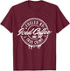 Fueled By Iced Coffee and True Crime T-Shirt - T-Shirt | Maroon