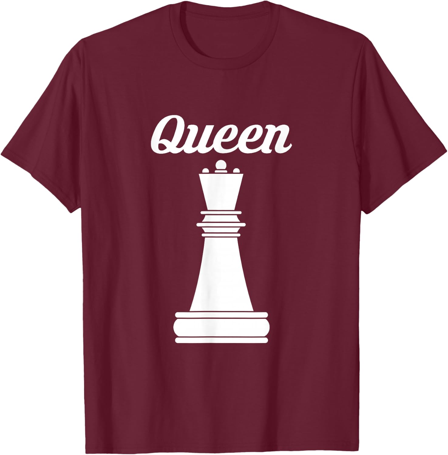 Queen Chess Player T-Shirt - T-Shirt | Maroon