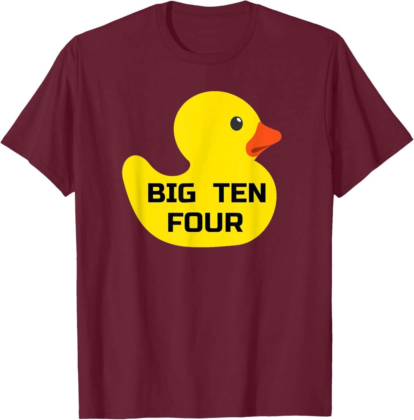Trucker Rubber Ducky Big , Ten Four 10 , 4 T-Shirt - T-Shirt | Maroon