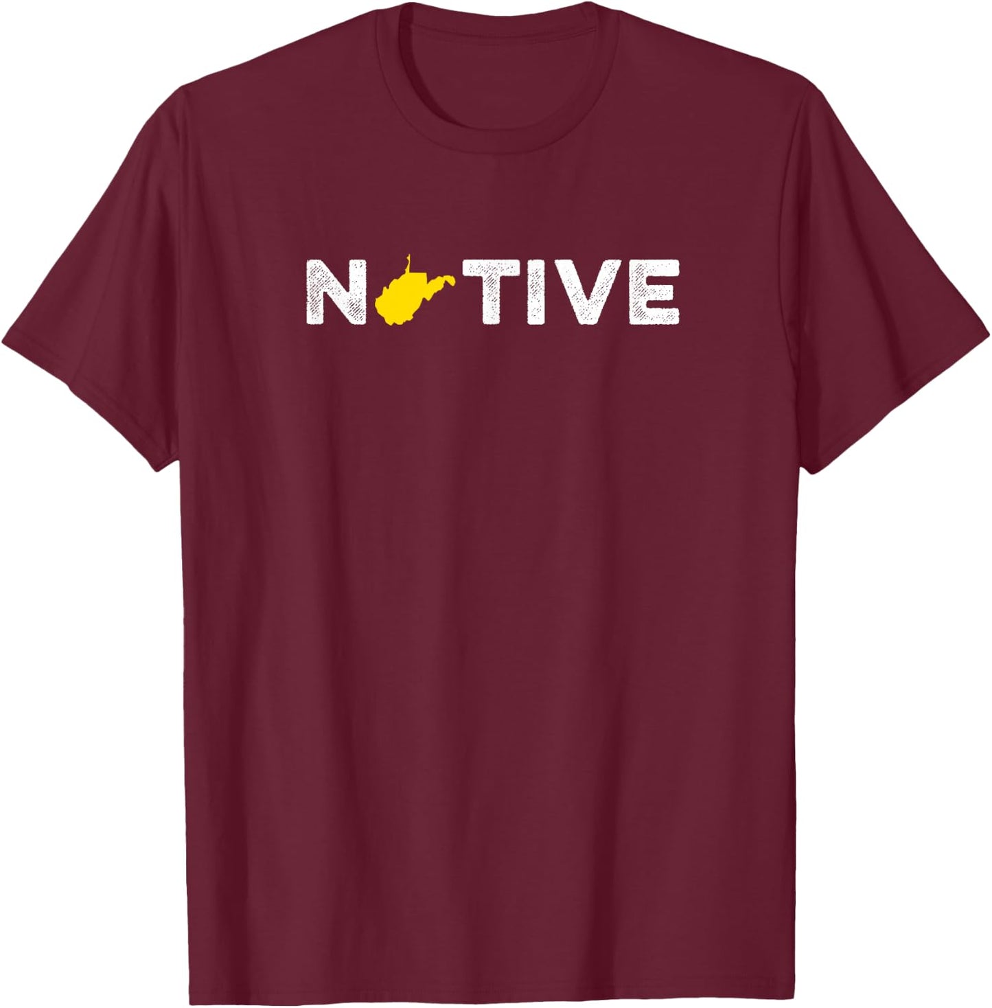 Native West Virginia Home State Pride Hiking T-Shirt - T-Shirt | Maroon