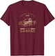 1956 Classic America Stepside Truck T-Shirt - T-Shirt | Maroon