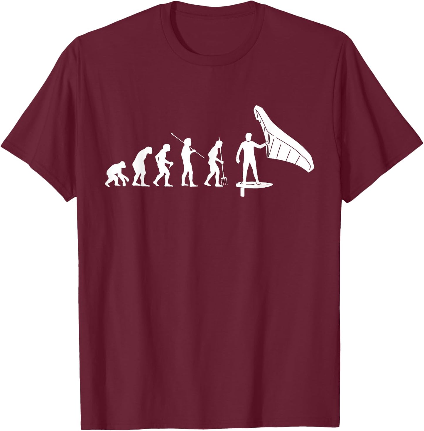 Evolution Wing Foiling T-Shirt - T-Shirt | Maroon