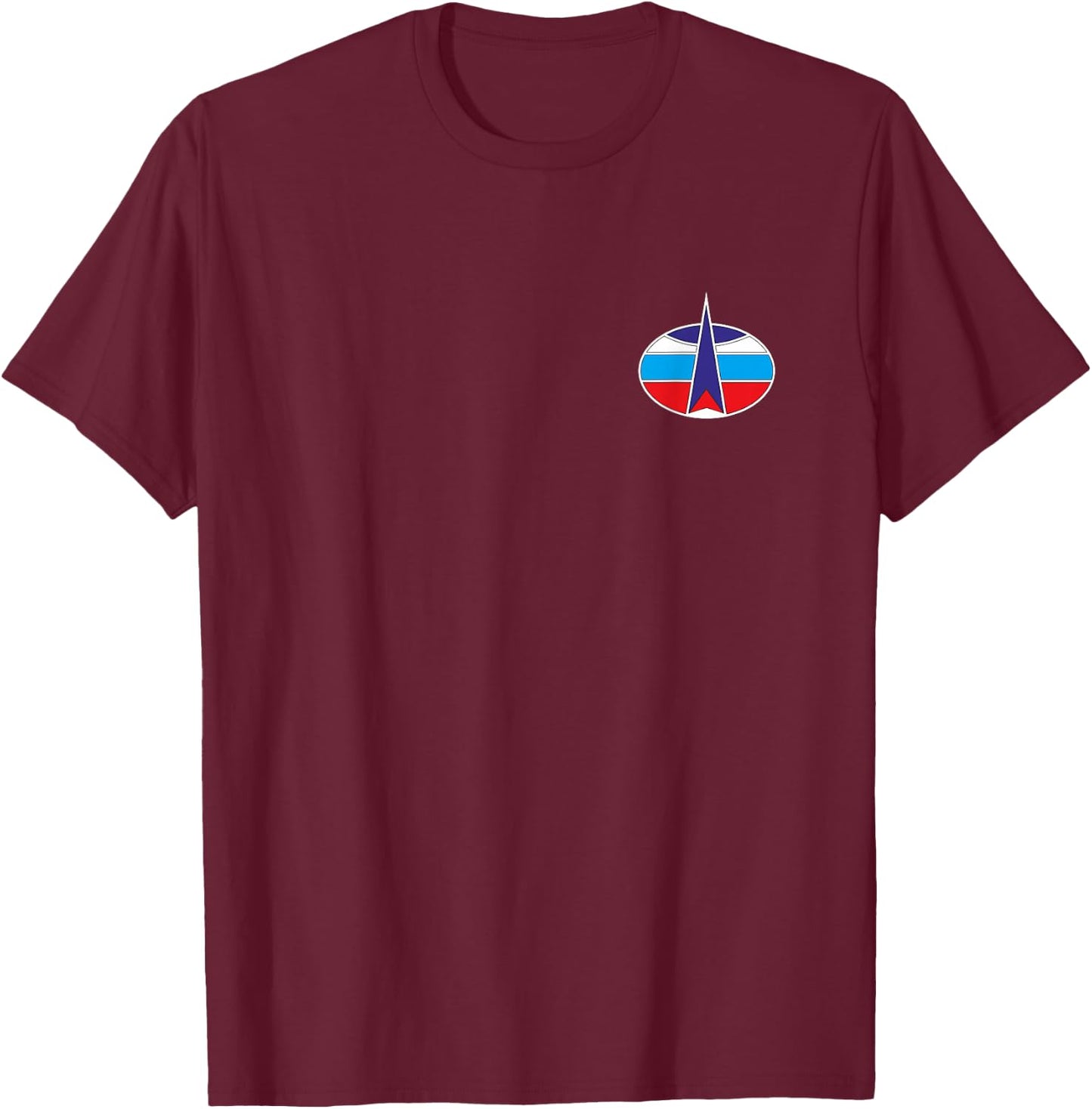 Russian Space Forces Program Russia Aerospace Patriot T-Shirt - T-Shirt | Maroon