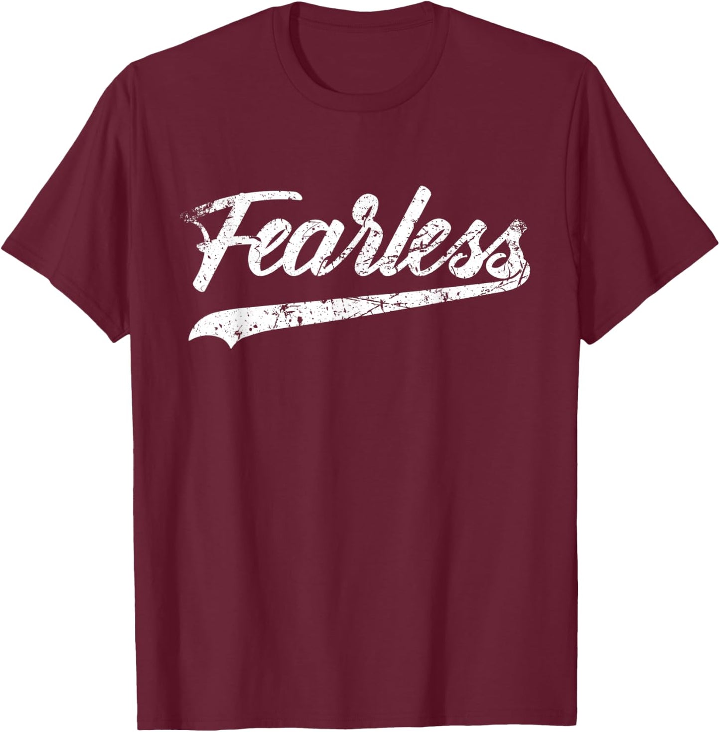 Fearless Graphic Authentic T-Shirt - T-Shirt | Maroon