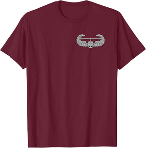 US Army Air Assault Badge - OD Green T-Shirt - T-Shirt | Maroon