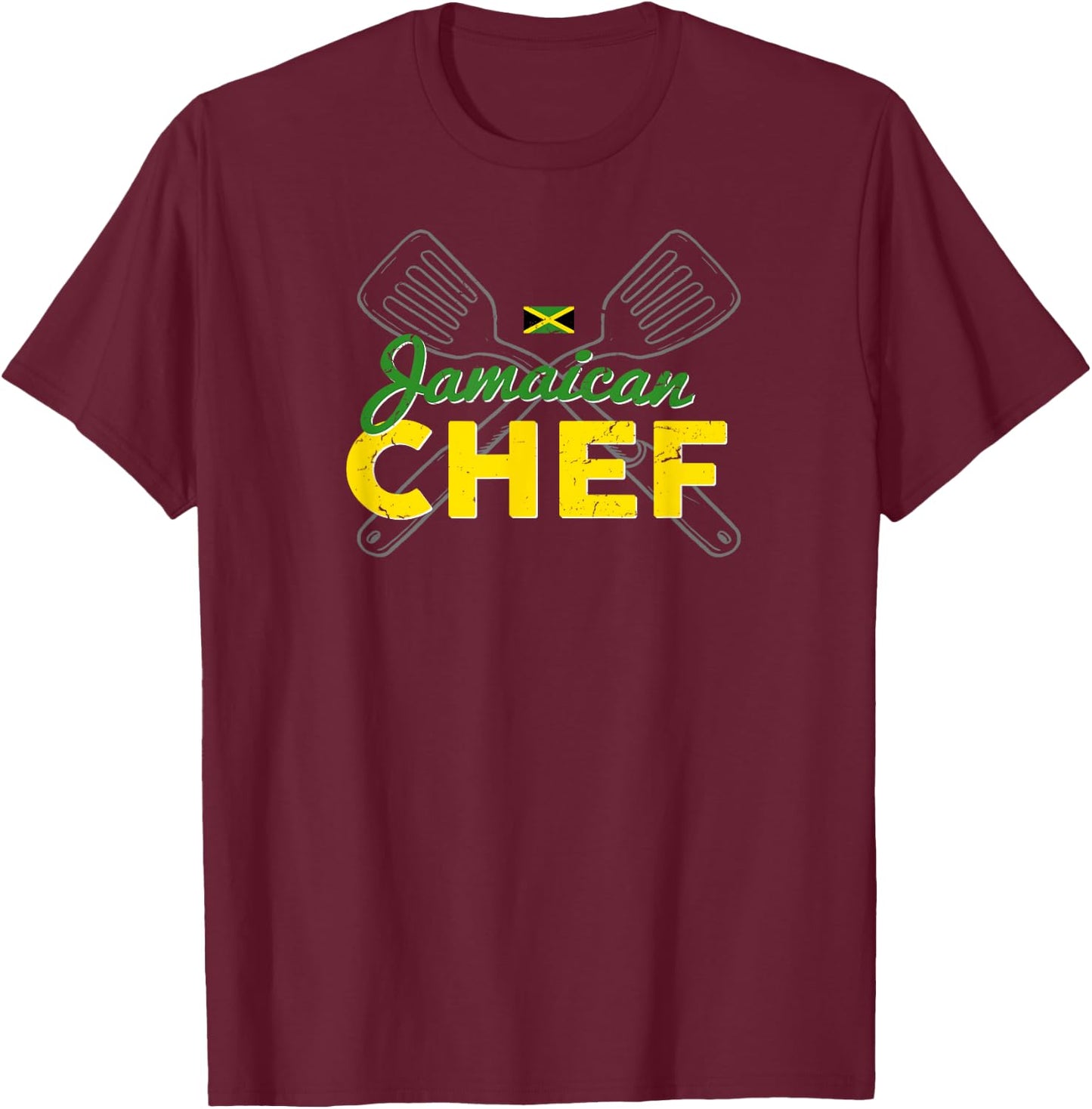 JAMAICAN CHEF Best Cooking Women & Men T-Shirt - T-Shirt | Maroon