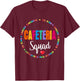School Support Team Matching Cafeteria Squad Worker Crew T-Shirt - T-Shirt | Maroon