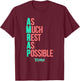 As Much Rest As Possible AMRAP Funny FIT2SERVE T-Shirt - T-Shirt | Maroon